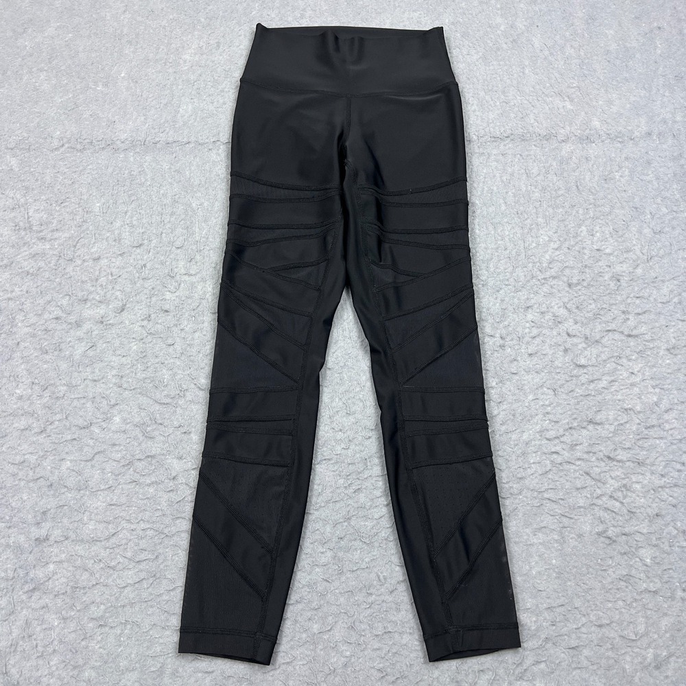 Lululemon High Times Crop Tech Mesh Pant Women's 6* Black Yoga Athletica W5BOBS‎